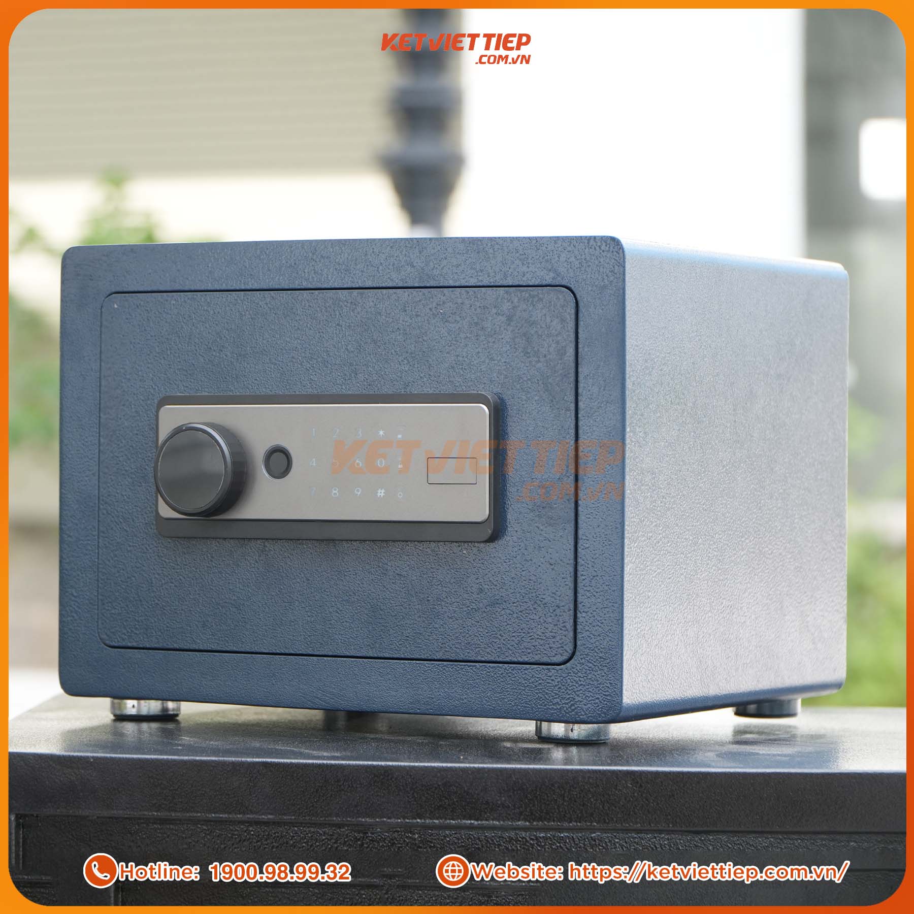 Két sắt mini khách sạn Việt Tiệp khóa vân tay điện tử KKS09