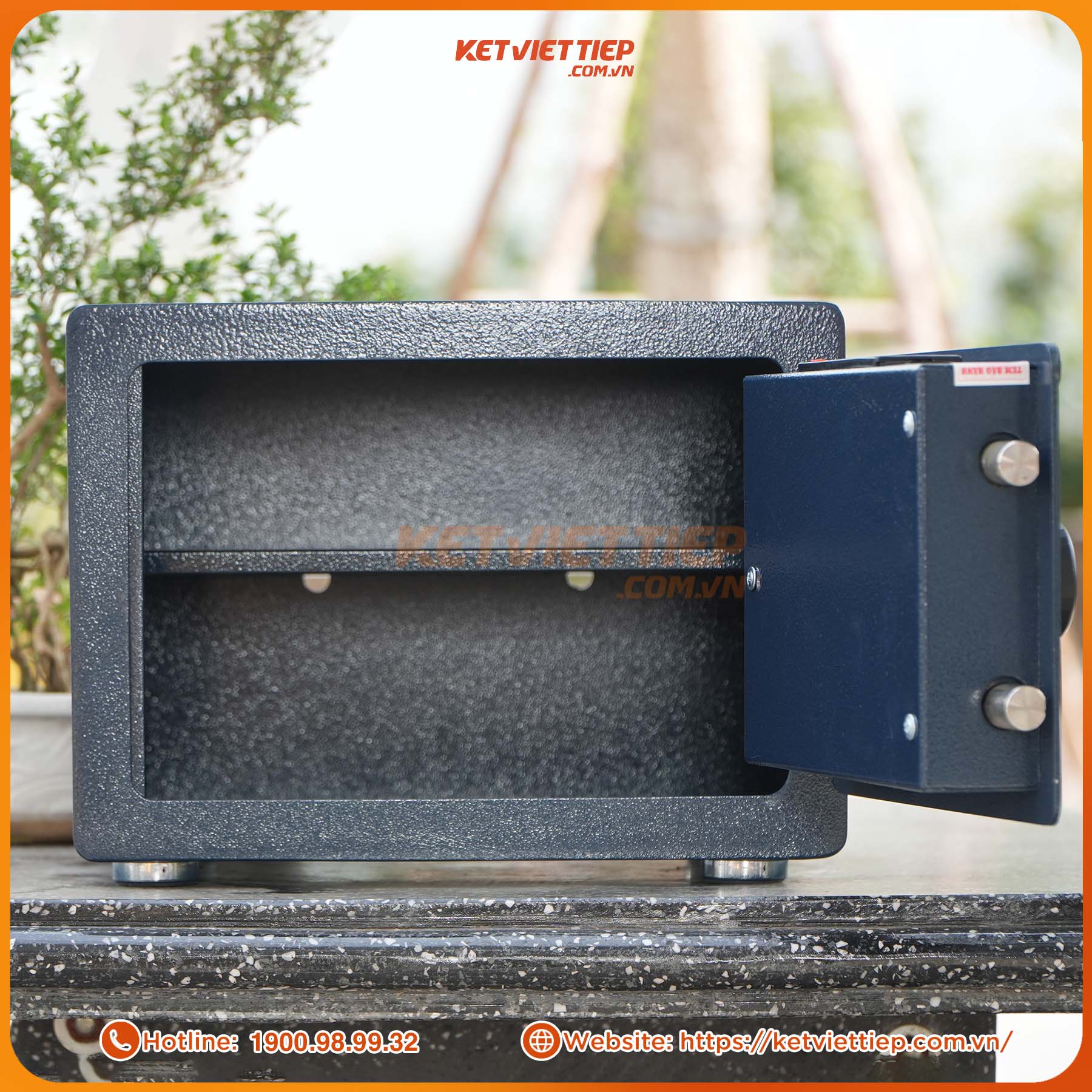 Két sắt mini khách sạn Việt Tiệp khóa vân tay điện tử KKS09