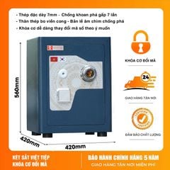 Két Sắt Siêu Cường Việt Tiệp SC40KCDM Khóa Cơ Đổi Mã