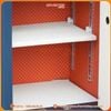 Ngăn trong két sắt Việt Tiệp SC76 bọc da cao cấp màu kem, vách lót da cam caro sang trọng, vách ngăn kính cường lực có thể điều chỉnh