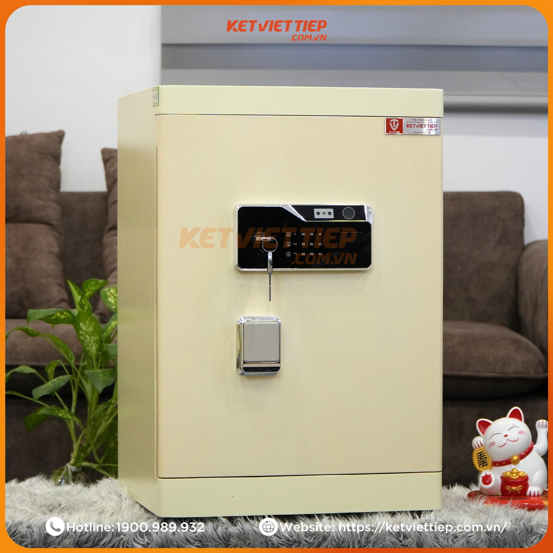 Két Việt Tiệp thông minh SPM680KM  nhận diện khuôn mặt + Kết nối điện thoại