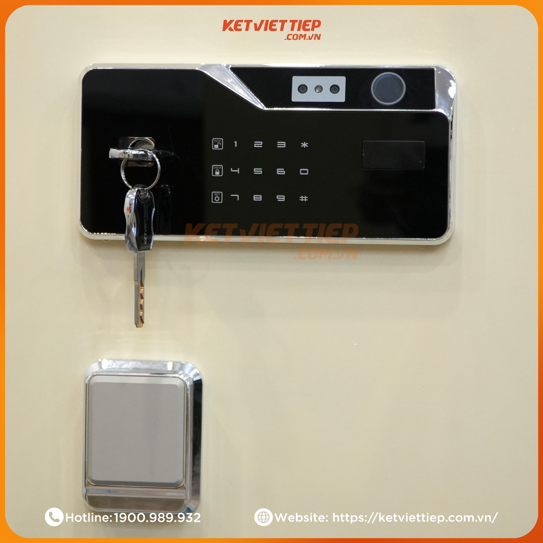 Két Việt Tiệp thông minh SPM680KM  nhận diện khuôn mặt + Kết nối điện thoại