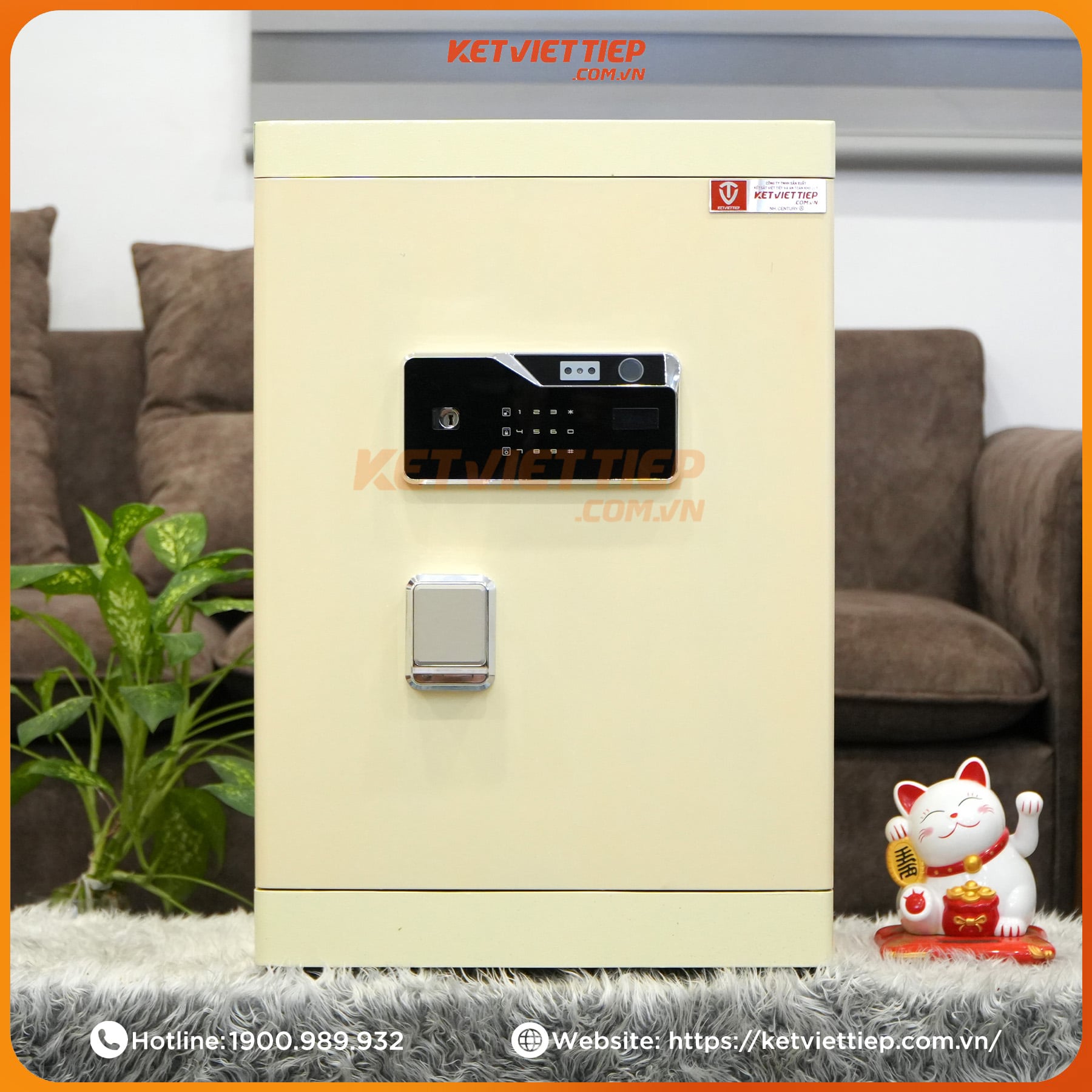 Két Việt Tiệp thông minh SPM680KM  nhận diện khuôn mặt + Kết nối điện thoại