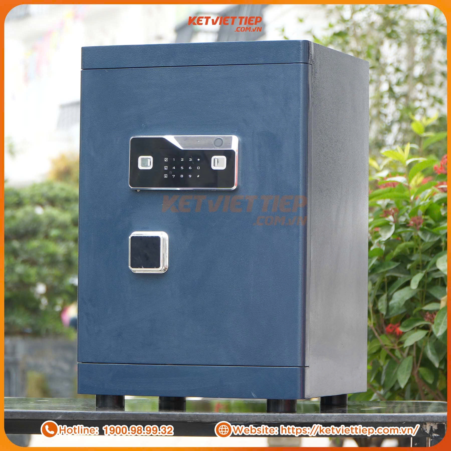 Két Sắt Việt Tiệp Chống Cháy SPM810 Vân Tay Điện Tử, Kết nối app điện thoại