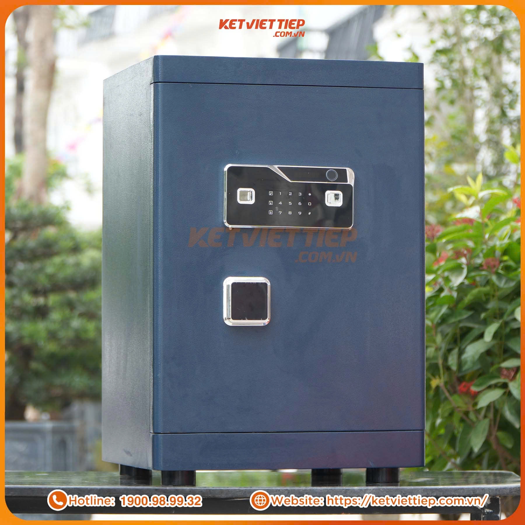 Két Sắt Việt Tiệp Chống Cháy SPM810 Vân Tay Điện Tử, Kết nối app điện thoại