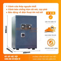 Két Sắt Việt Tiệp Chống Cháy SPM810 Vân Tay Điện Tử, Kết nối app điện thoại