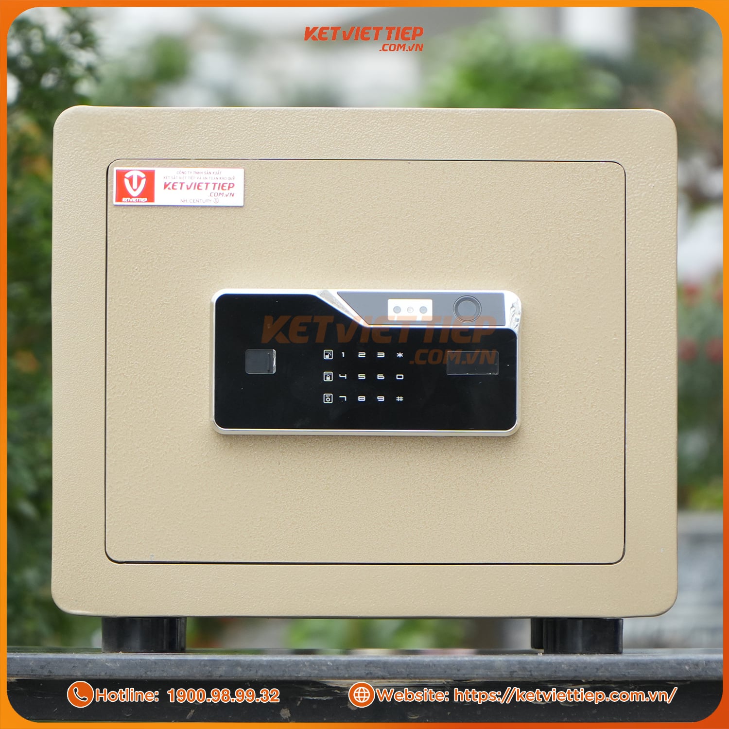 Két Sắt Mini Siêu Cường Việt Tiệp KVTSC42 khóa nhận diện khuôn mặt, cảnh báo app điện thoại