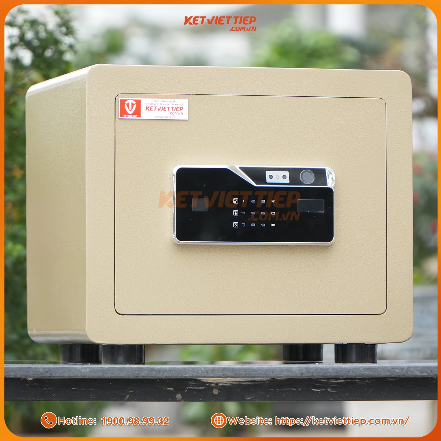 Két Sắt Mini Siêu Cường Việt Tiệp KVTSC42 khóa nhận diện khuôn mặt, cảnh báo app điện thoại