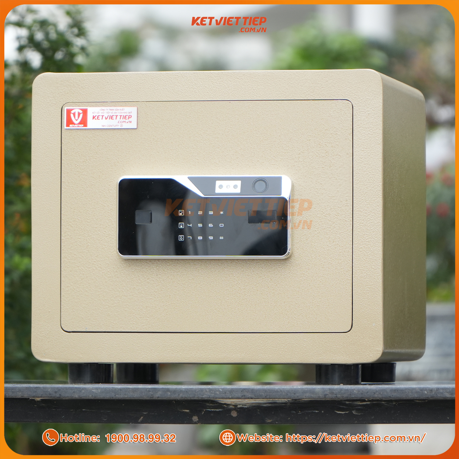 Két Sắt Mini Siêu Cường Việt Tiệp KVTSC42 khóa nhận diện khuôn mặt, cảnh báo app điện thoại