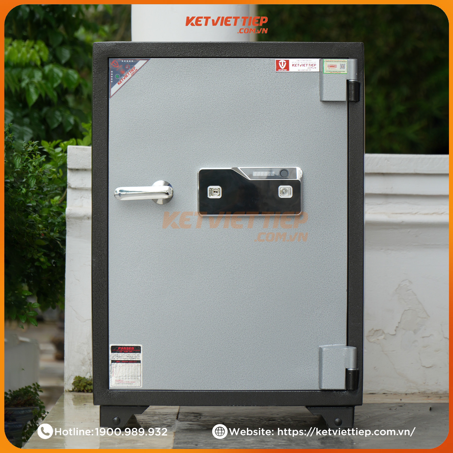 Két Sắt Việt Tiệp KVT140 Vân Tay Điện Tử Chống Cháy Cao Cấp