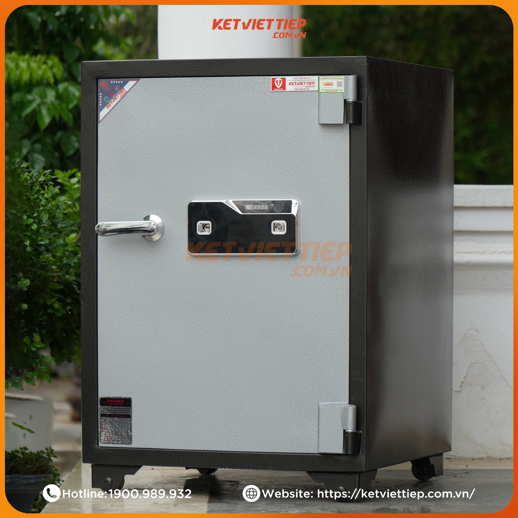 Két Sắt Việt Tiệp KVT140 Vân Tay Điện Tử Chống Cháy Cao Cấp