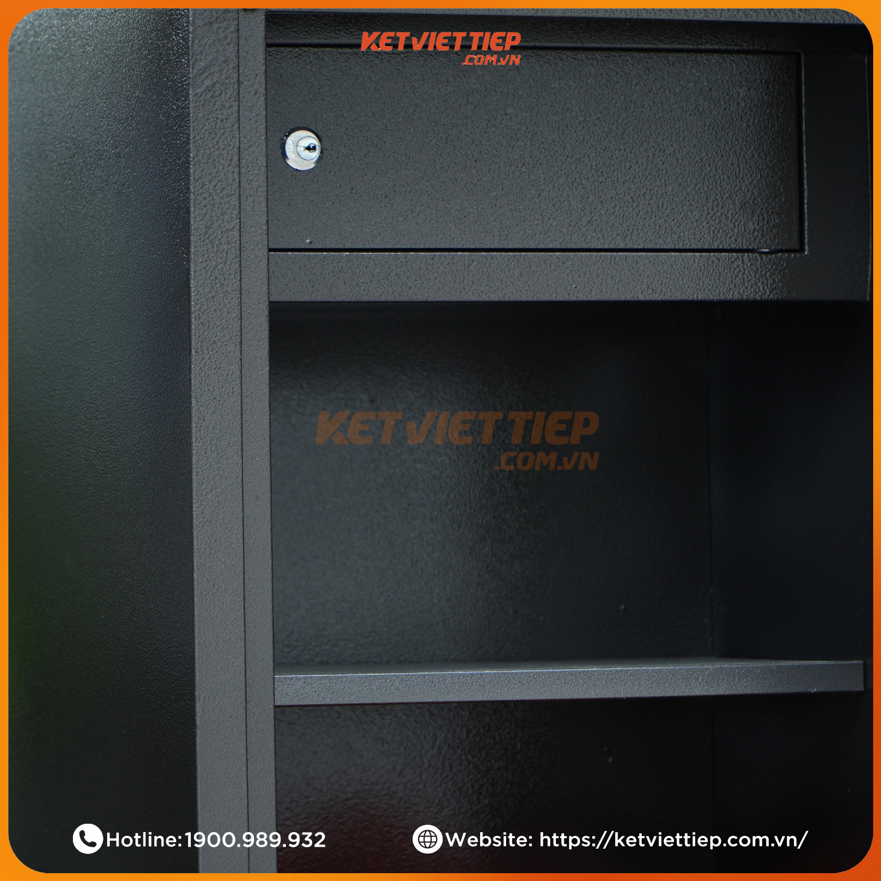 Két Sắt chống cháy Việt Tiệp KVT40VT Khóa Vân Tay