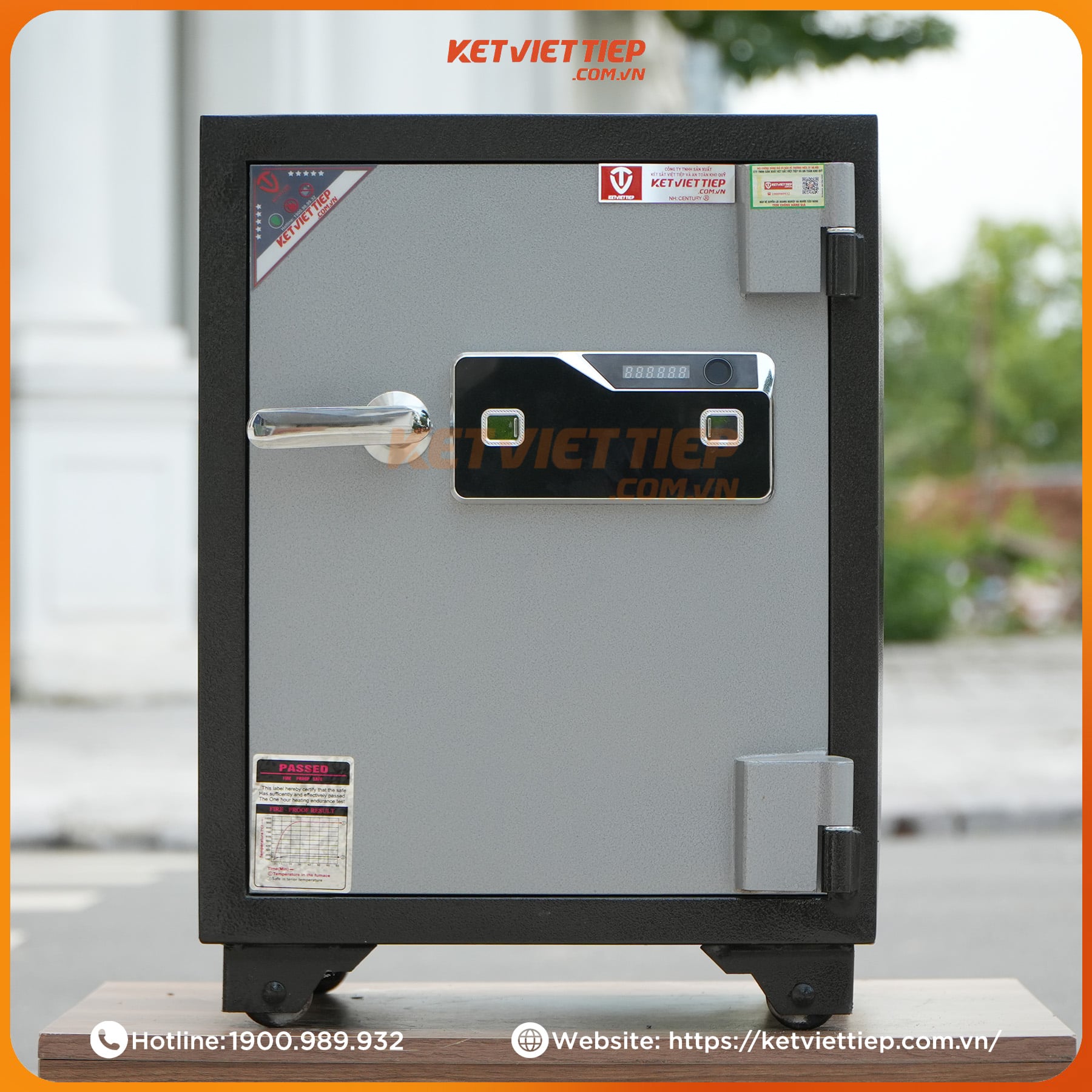 Két Sắt Việt Tiệp Vân Tay  KV416VTDT Khóa Vân Tay Điện Tử Cao Cấp