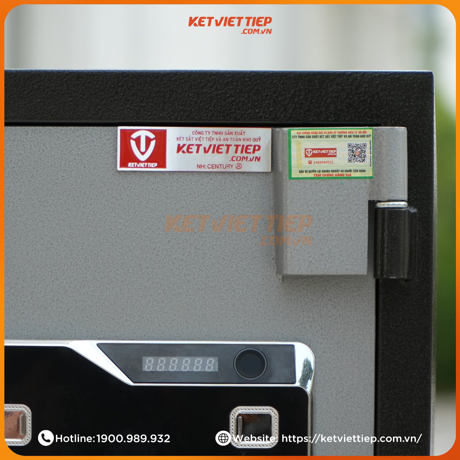 Két Sắt Việt Tiệp KV54VTDT Vân Tay Điện Tử Chống Cháy