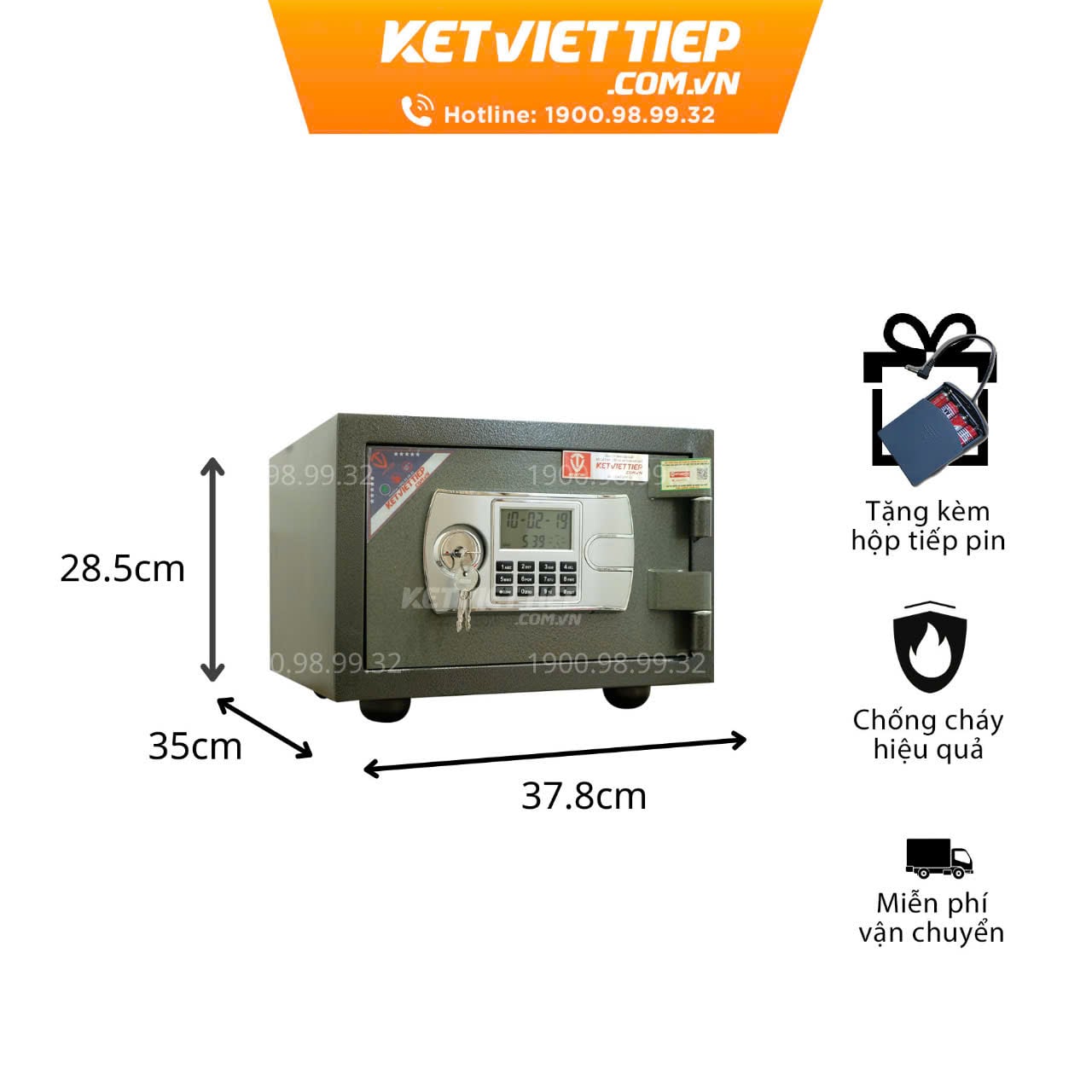 Két Sắt Việt Tiệp KVT42 Điện Tử