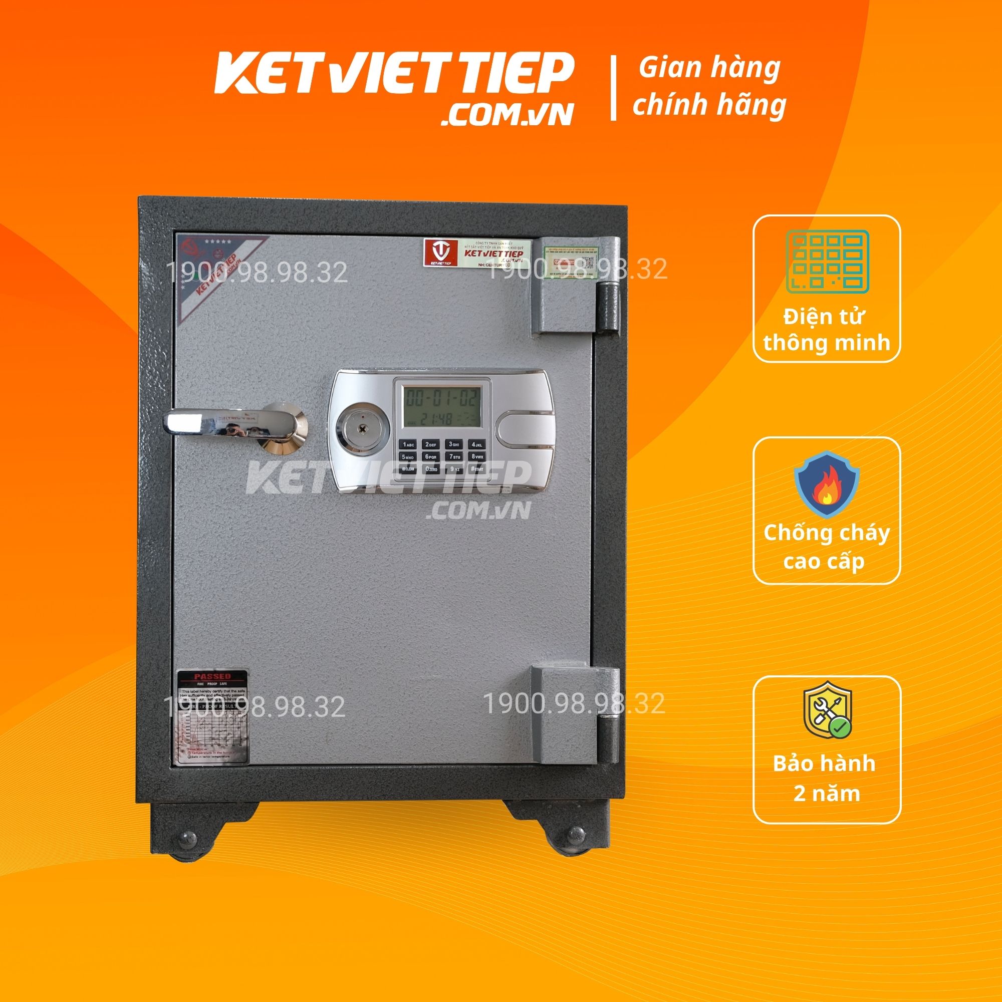 Két Sắt Việt Tiệp KVT80DT  Điện Tử