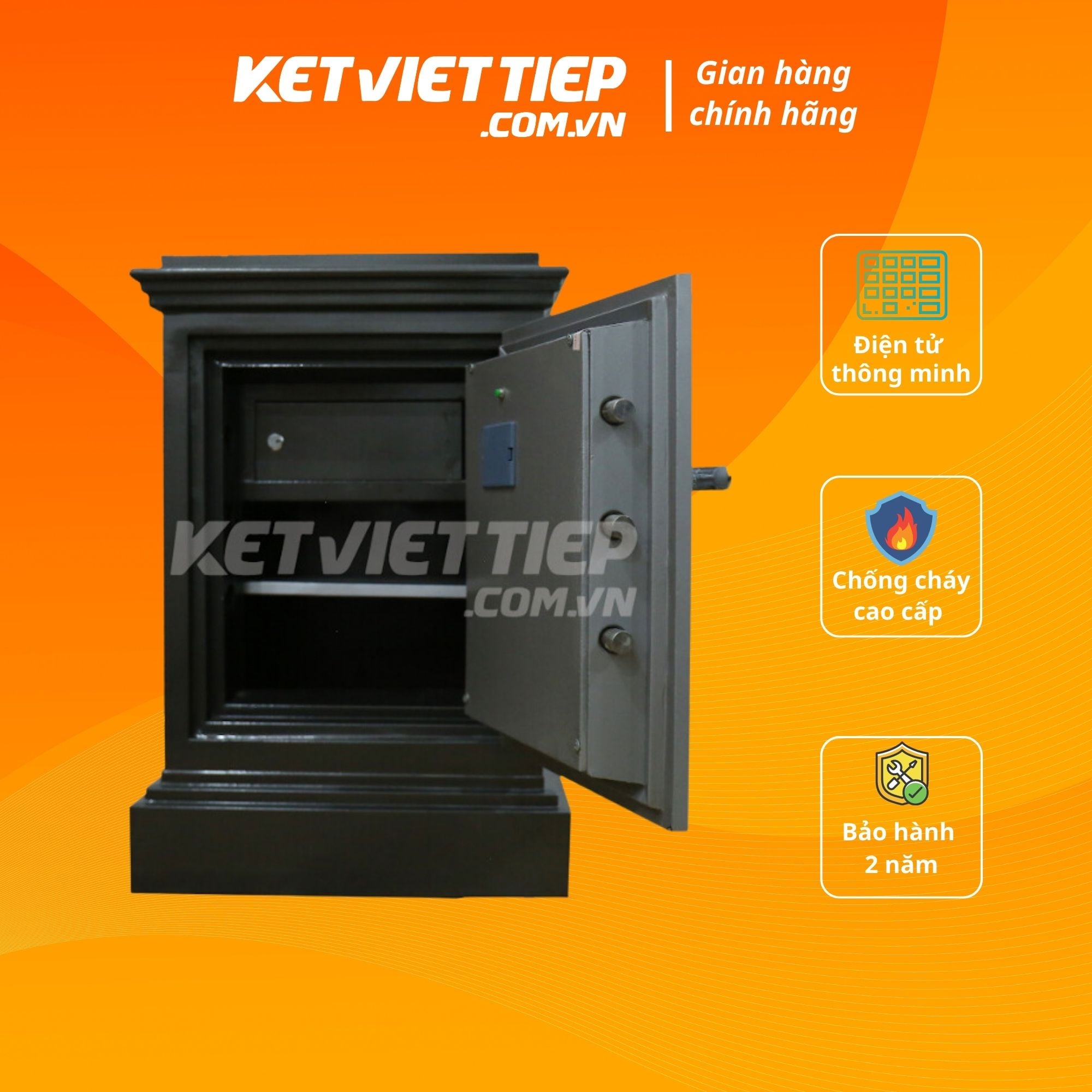 Két Sắt Việt Tiệp K45 BLN  Điện Tử Chống Cháy