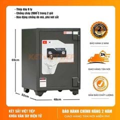 Két sắt Việt Tiệp Cao Câp Siêu Cường KVTSC54 Vân Tay Điện Tử Cao Cấp