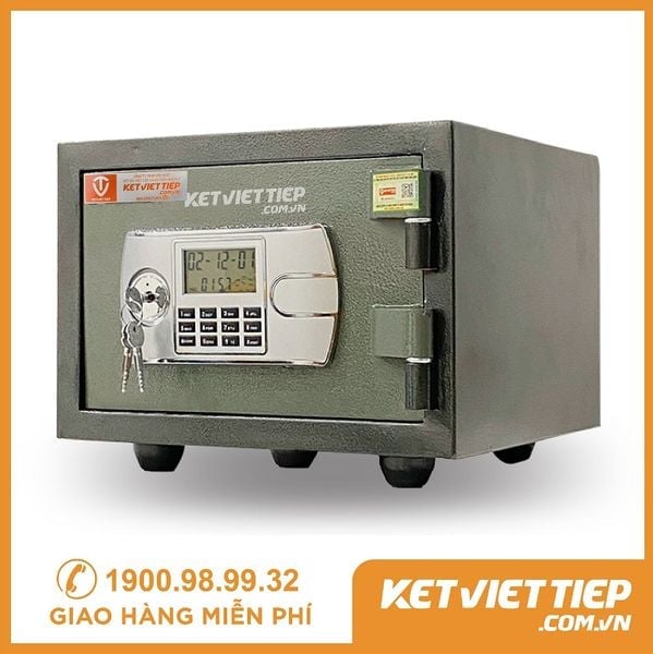 Két Sắt Mini Việt Tiệp chống cháy KVT28 Khóa Điện Tử có chuông báo động