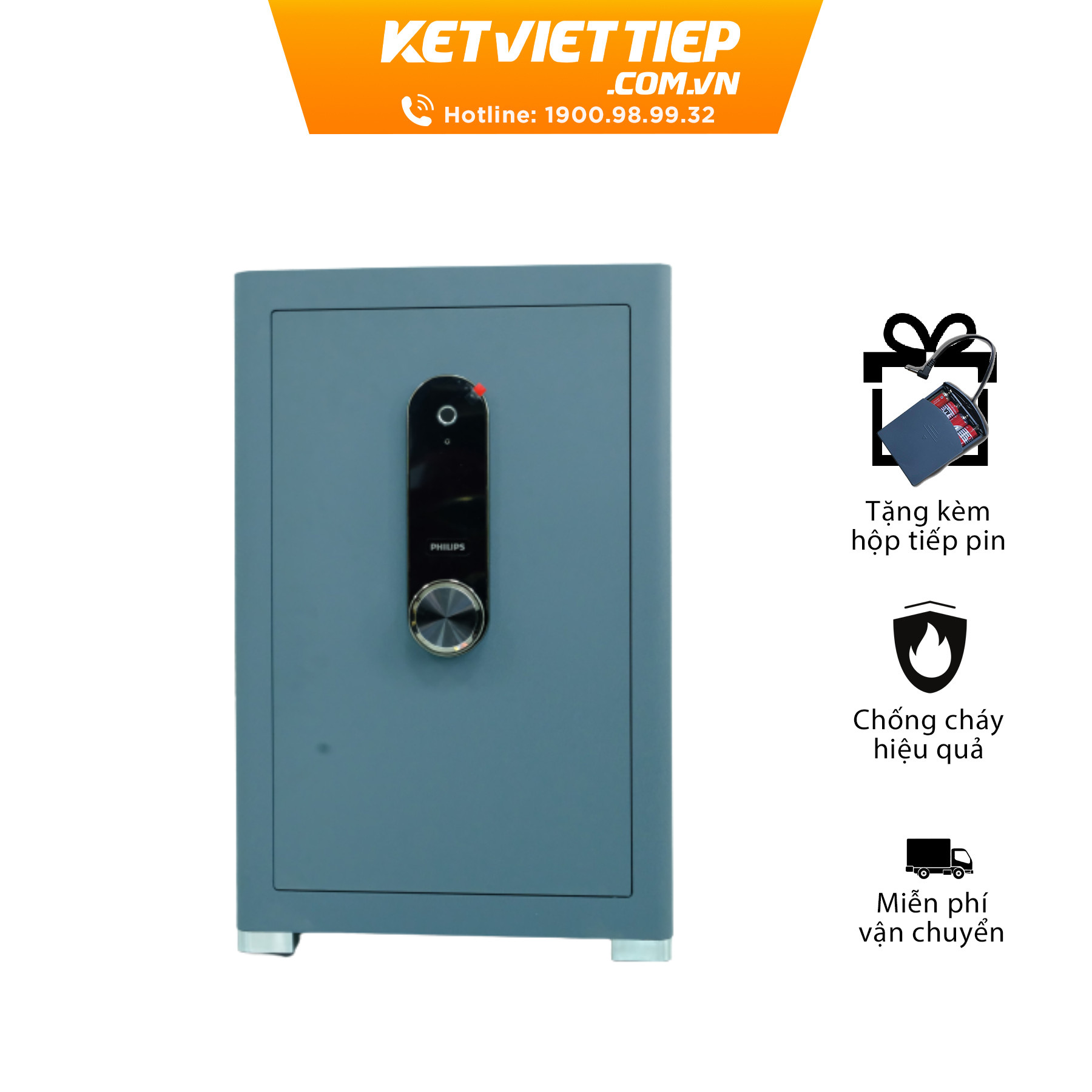 Két sắt Philips SBX601-6B0 Khóa Vân Tay Điện Tử Thông Minh Nhập Khẩu Chính Hãng