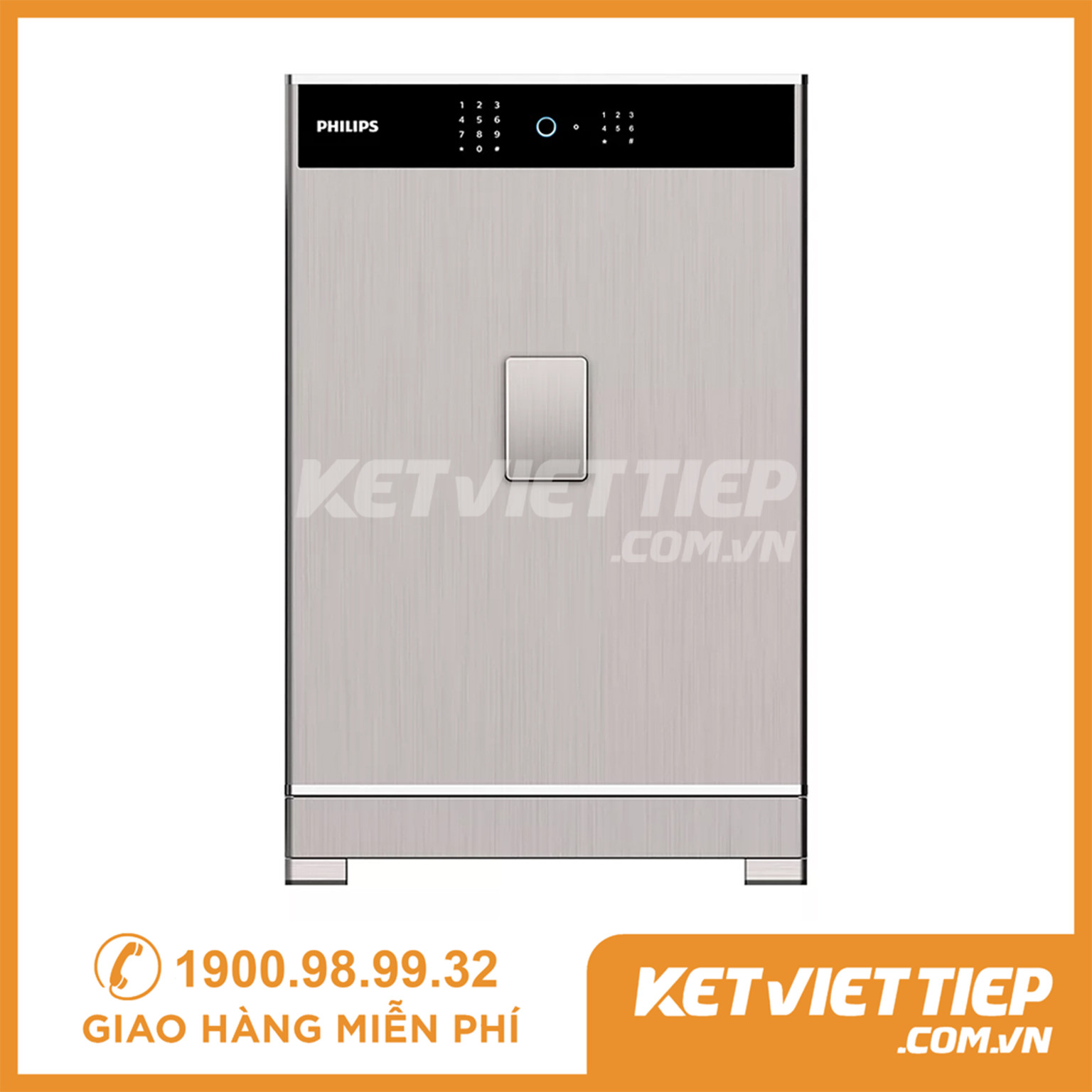 Két sắt Philips SBX701-7B0 Khóa Vân tay Điện tử Thông minh Nhập khẩu Chính hãng