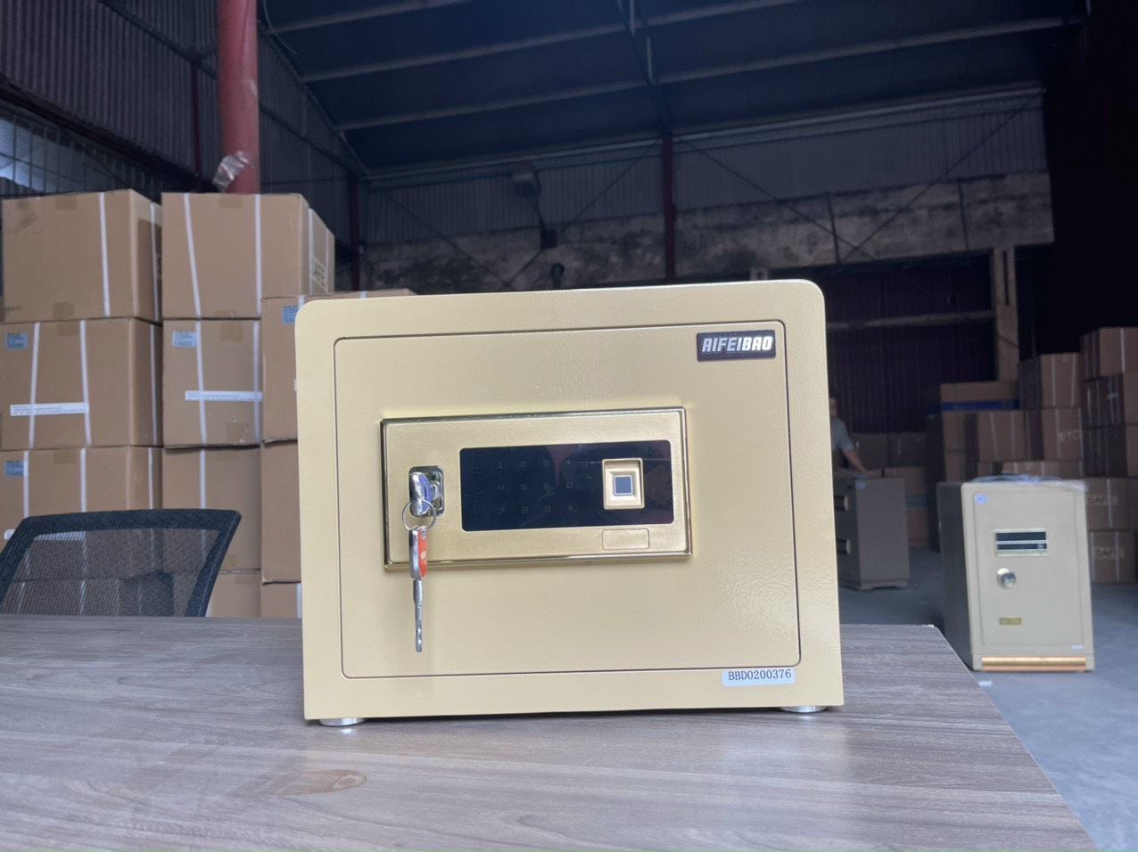 Két Sắt Mini Nhập Khẩu Aifeibao HK-M/D-35-BL