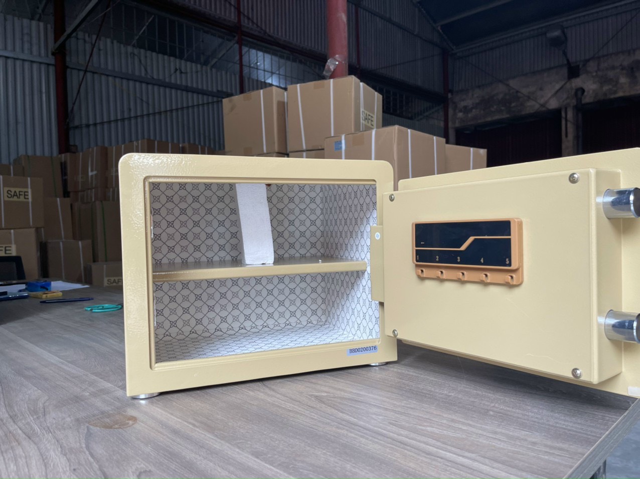 Két Sắt Mini Nhập Khẩu Aifeibao HK-M/D-35-BL