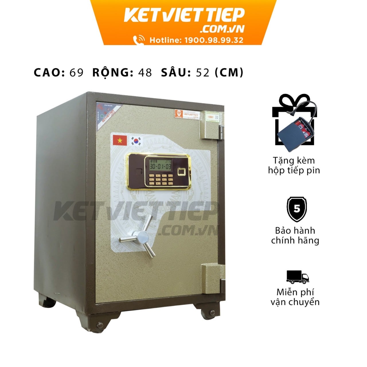 Két sắt Việt Tiệp KVTSC188 điện tử
