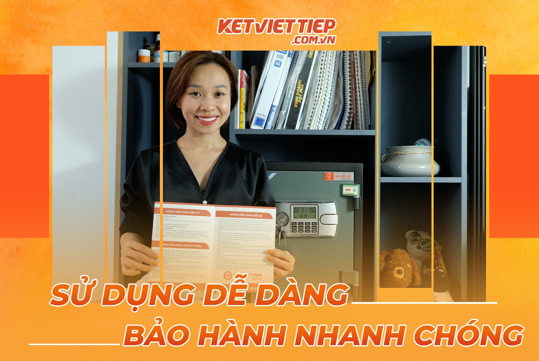 Két Sắt Công Đức Việt Tiệp CD26DT Khóa Điện Tử