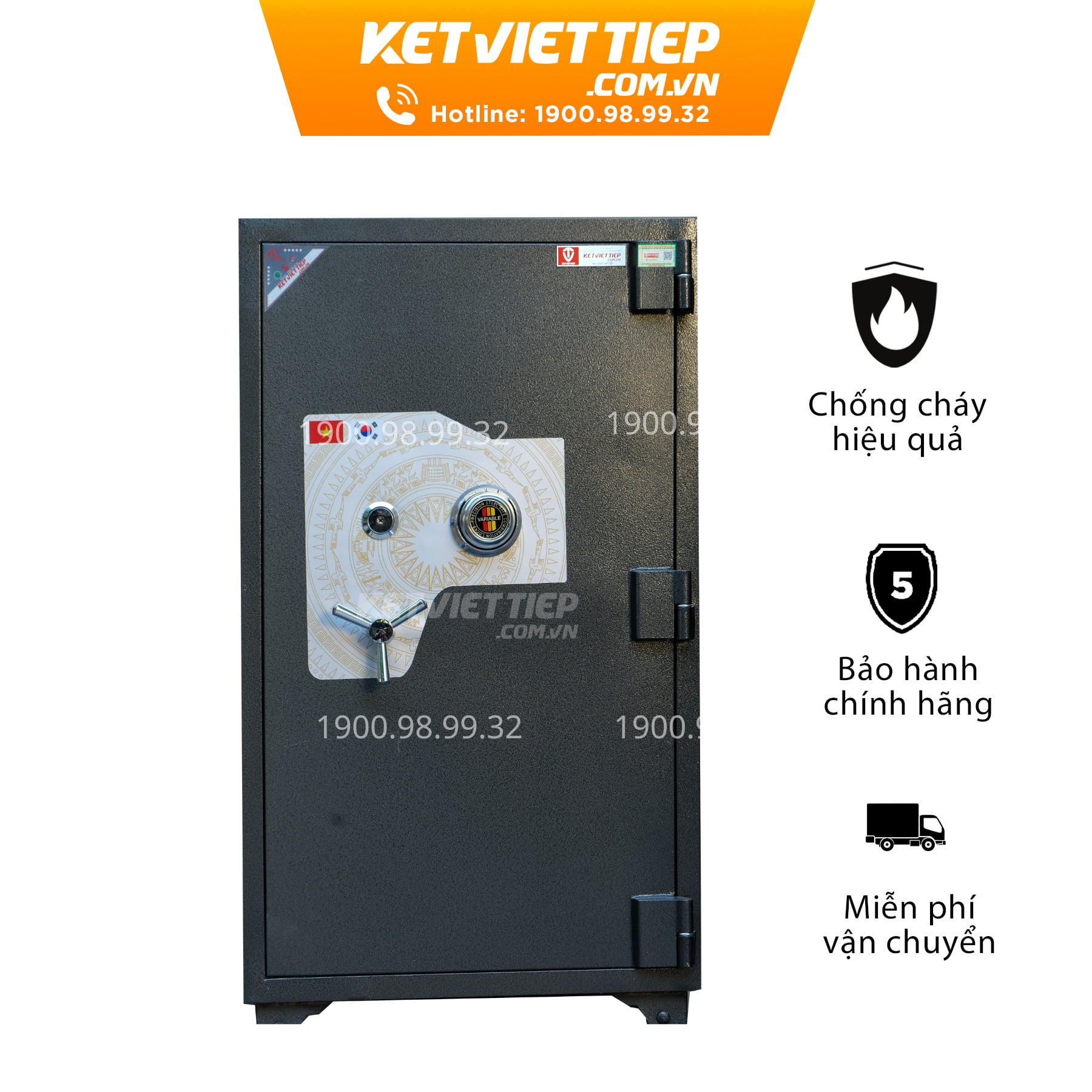 Két Sắt Việt Tiệp TO KCC220 Khóa Cơ Đổi Mã
