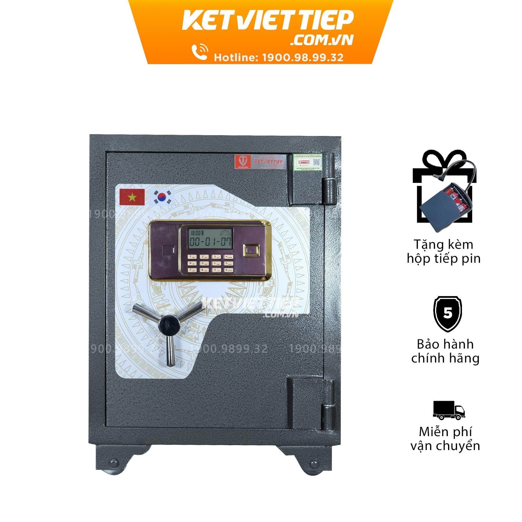 Két sắt Việt Tiệp siêu cường KVTSC45 điện tử thép đúc