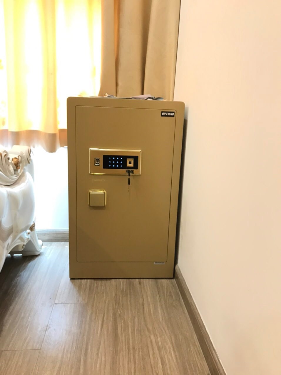 Két Sắt Vân Tay Điện Tử Aifeibao HK-M/D-100-BL công nghệ Đức