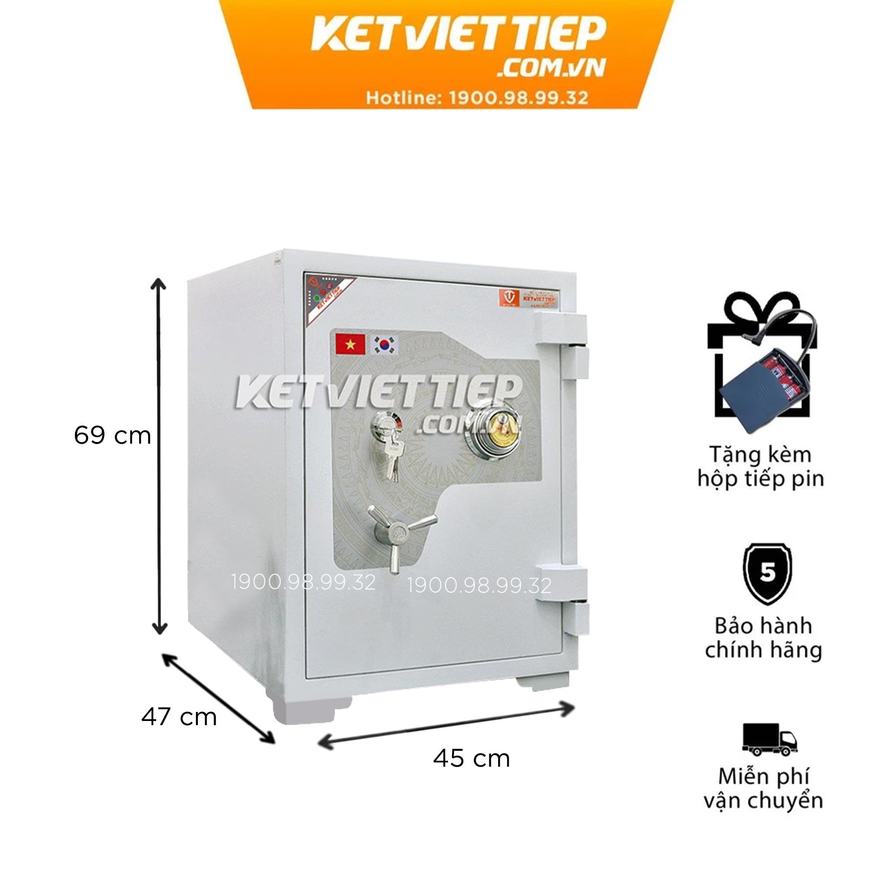 Két sắt  Việt Tiệp siêu cường KVTSC188W
