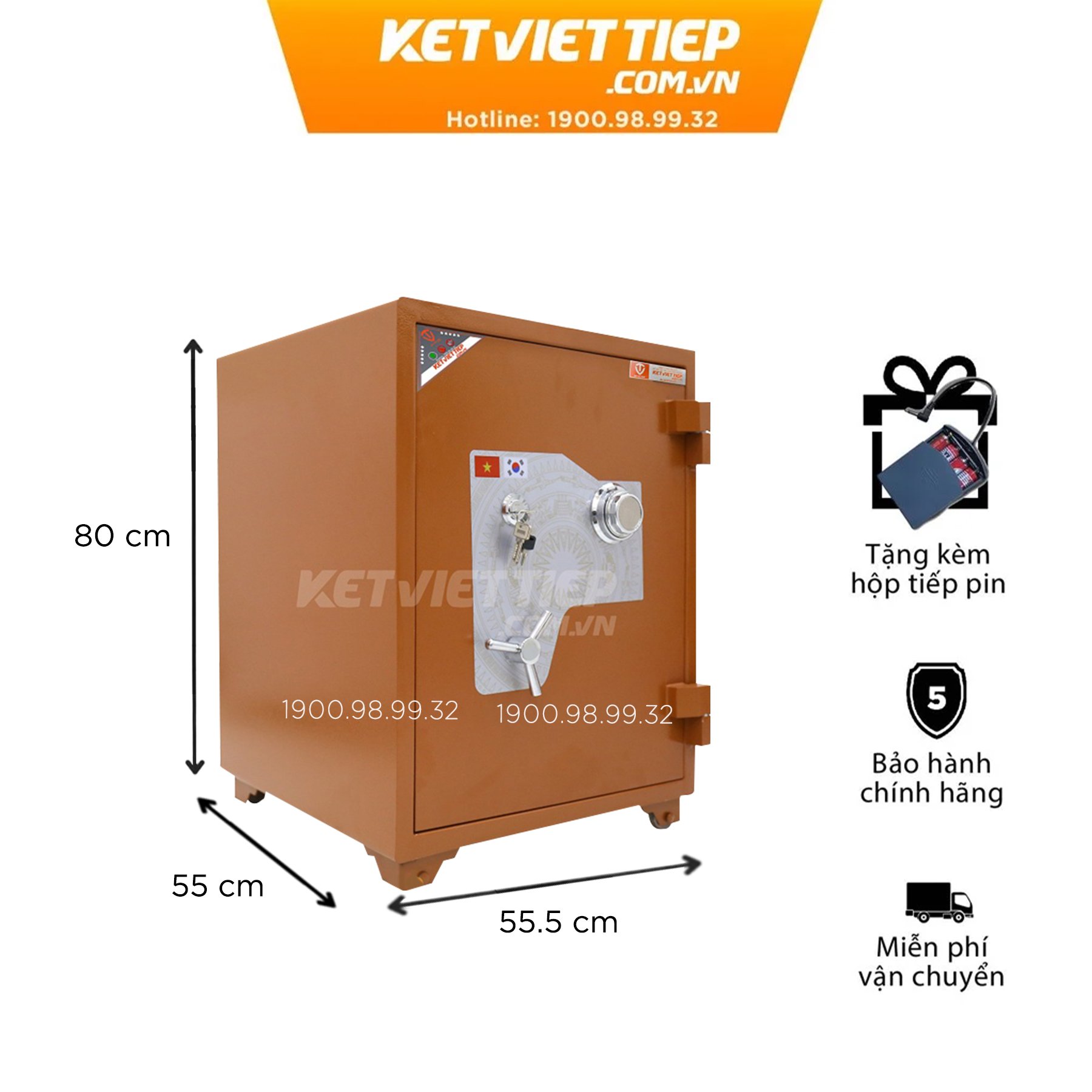 Két sắt siêu cường Việt Tiệp KVTSC189 khóa cơ