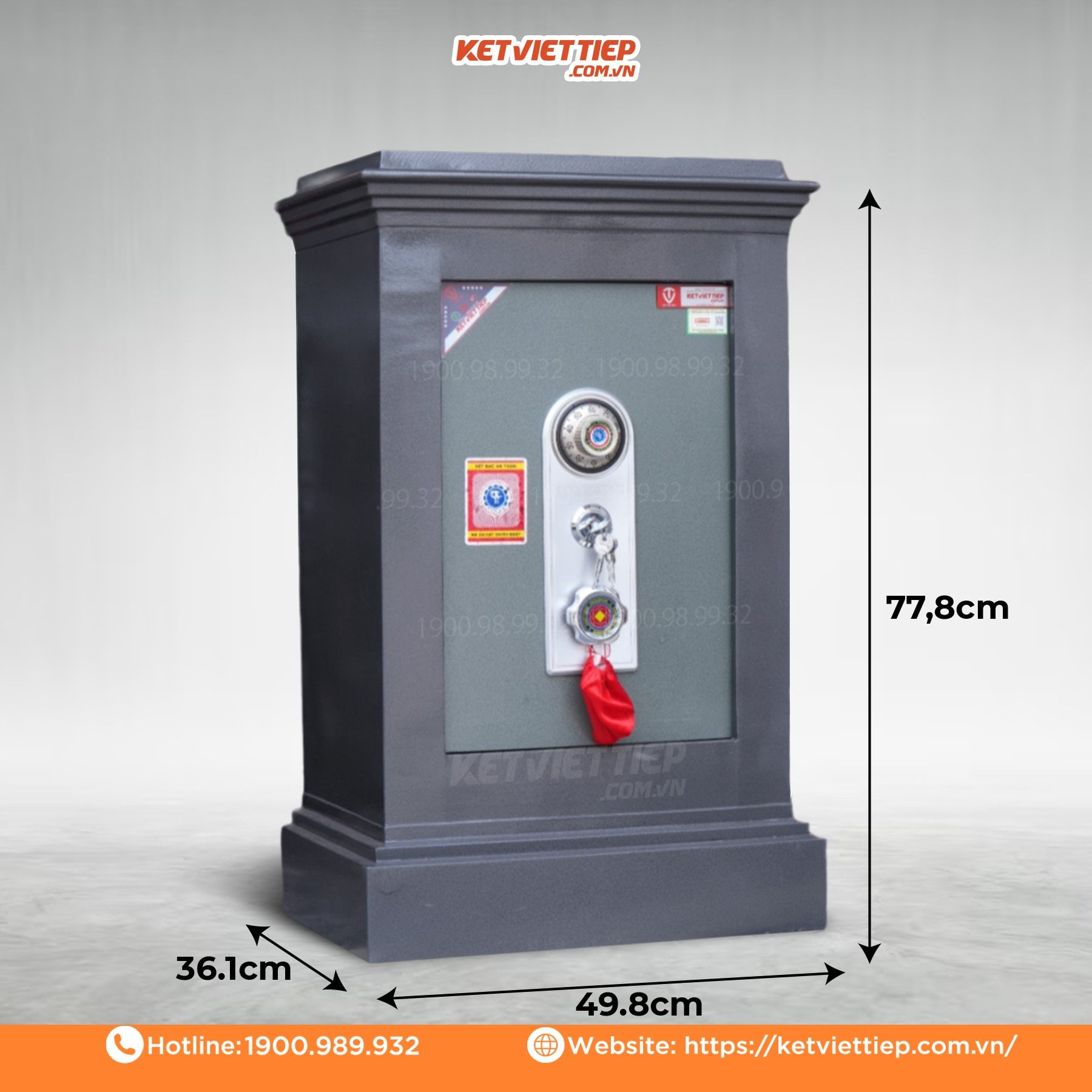 Két Sắt Việt Tiệp KVT120 Khóa Cơ