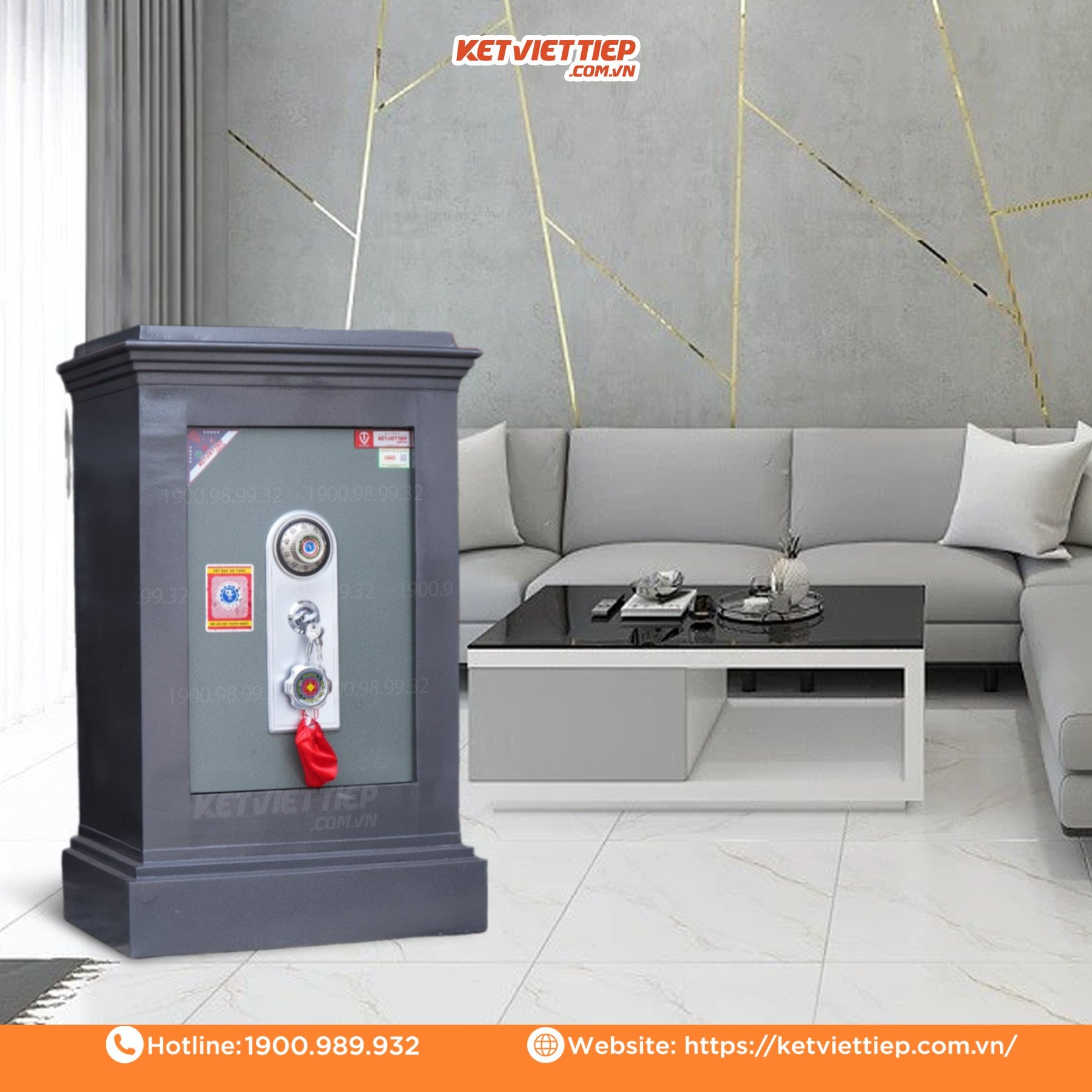 Két Sắt Việt Tiệp KVT93KC Khóa Cơ