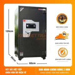 Két Sắt Ngân Hàng Việt Tiệp Cỡ Lớn Khóa Vân Tay Điện Tử Mới NH120VT