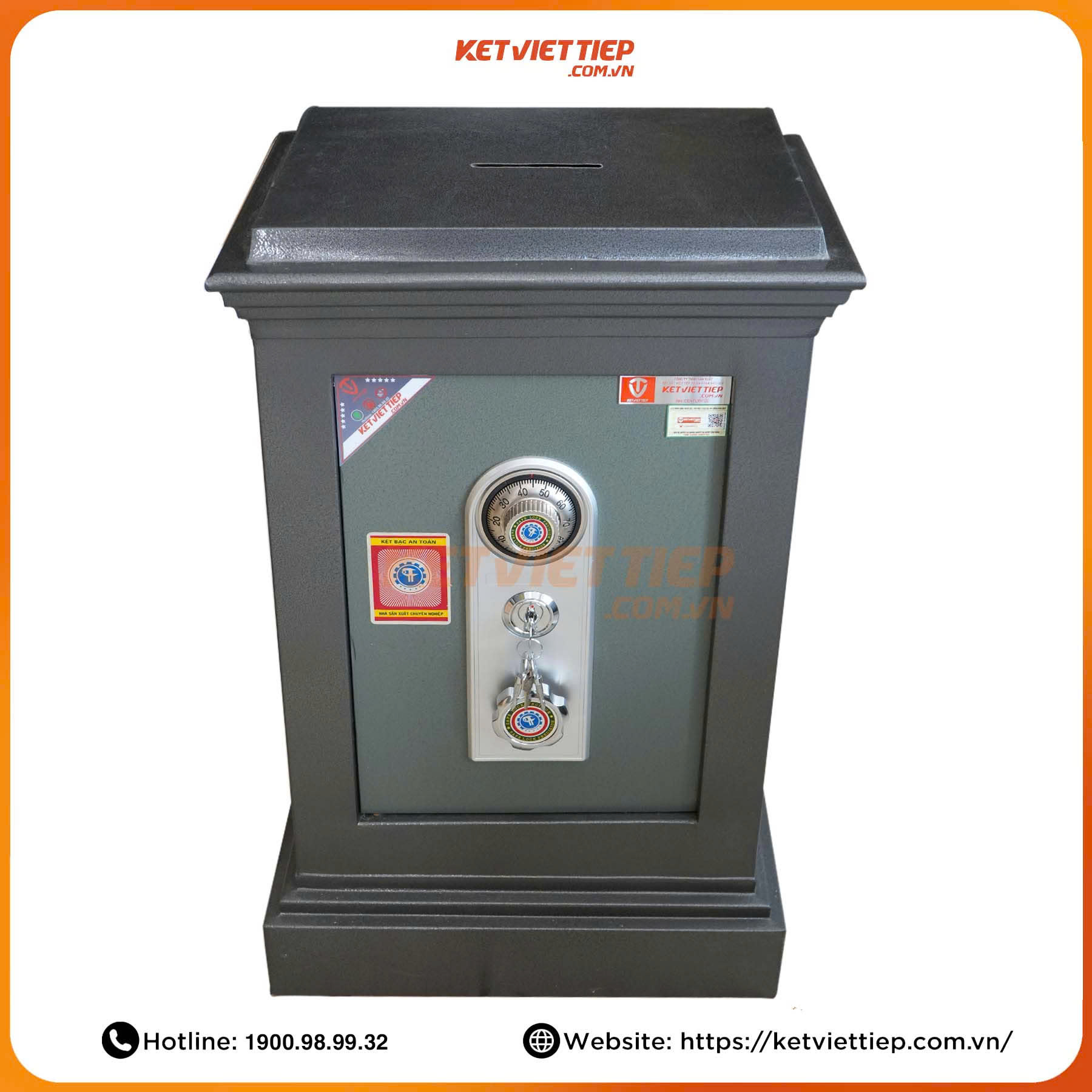 Két Sắt Khóa Cơ Công Đức Việt Tiệp CD335KC