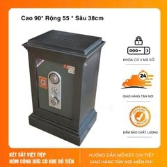 Két Sắt Công Đức Có Khe Bỏ Tiền CĐ56 Khóa Cơ