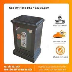 Két Sắt Công Đức Có Khe Bỏ Tiền K110 Khóa cơ