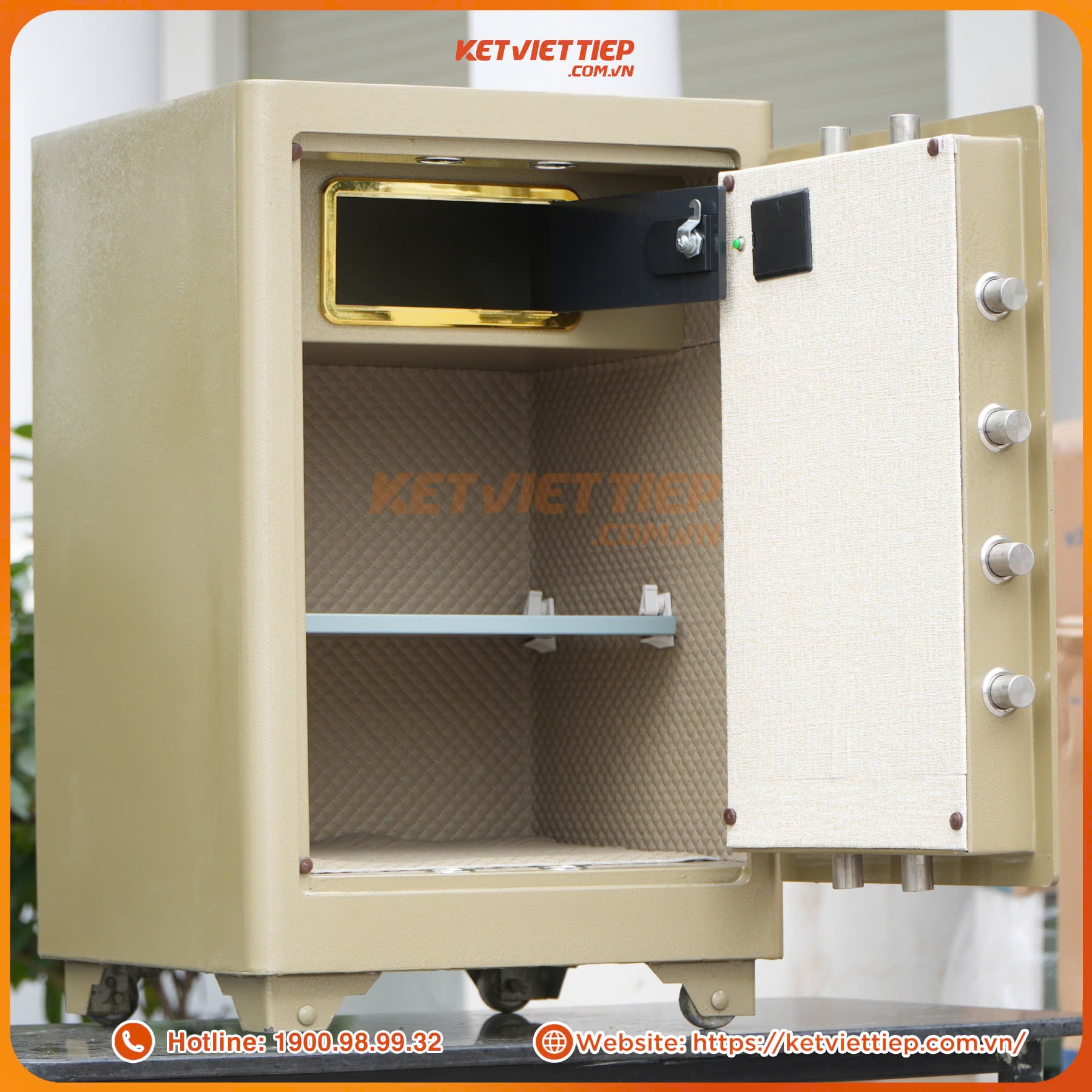 Két Sắt Việt Tiệp KSC76VTDT Vân Tay Điện Tử