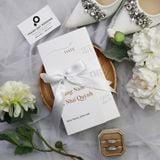  Thiệp Cưới Gập 3 Thắt Nơ ∞ TD-XD0001 