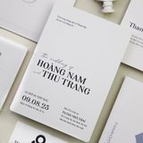  Thiệp Cưới Phong Cách Tối Giản Tinh Tế ∞ TD-A0100 