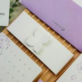 Thiệp Cưới Hoa Với Tone Màu Tím ∞ TD-B0039 