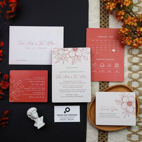  Thiệp Cưới Soléa – Thanh Nhã & Tối Giản ∞ TD-A0092 