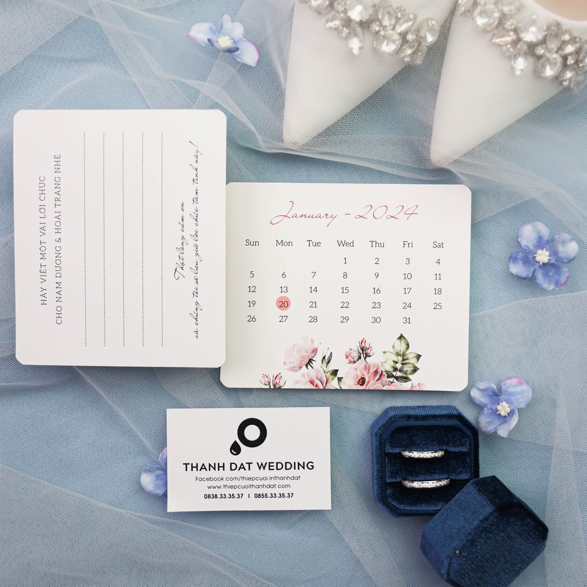  Thiệp Cưới Lavender Tình Ca ∞ TD-A0063 