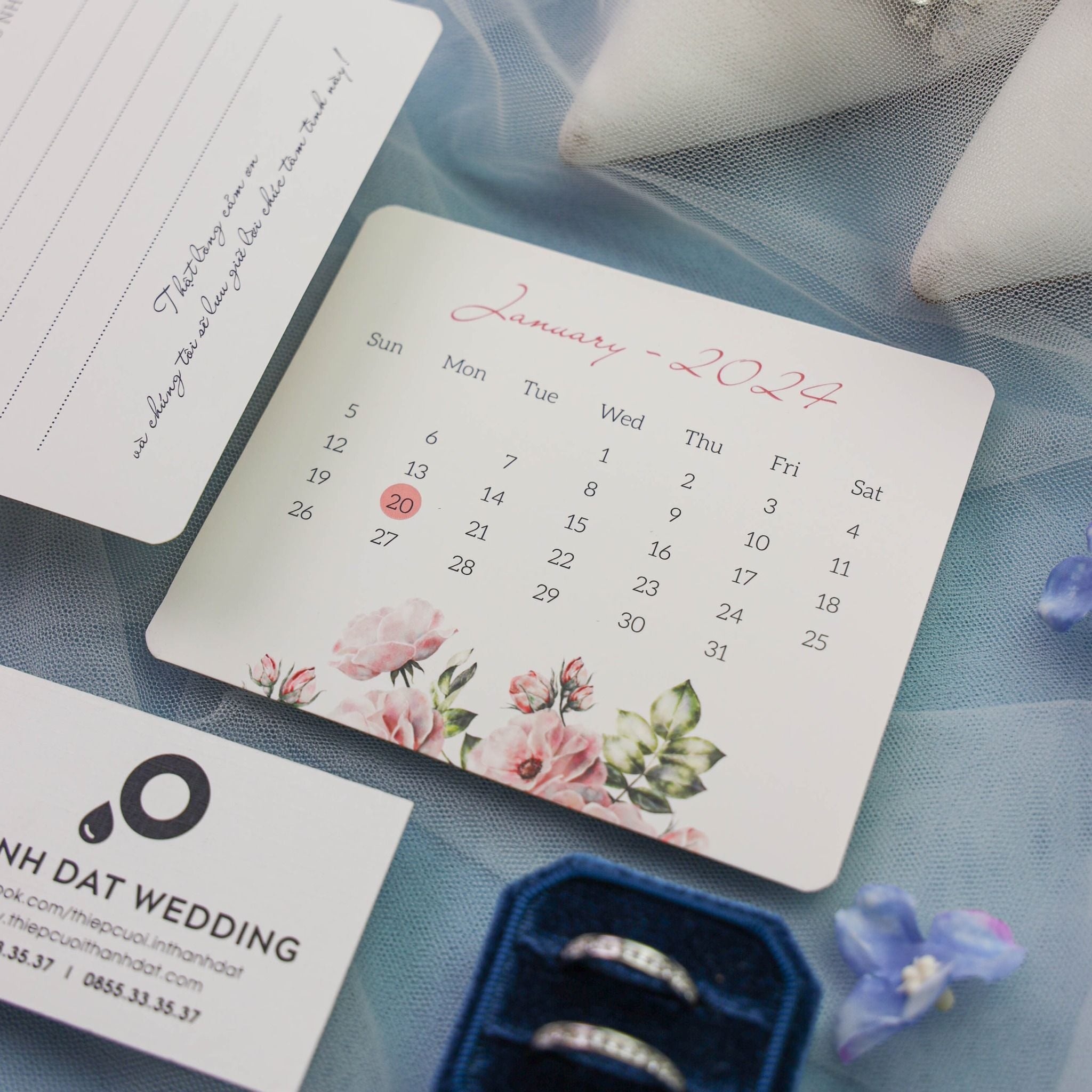  Thiệp Cưới Lavender Tình Ca ∞ TD-A0063 