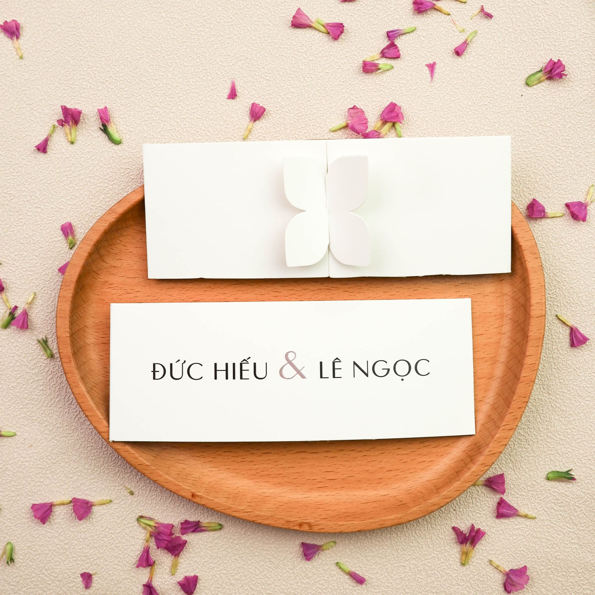  Thiệp cưới tone tím pastel nhẹ nhàng – Pastel Lilac Wedding Invitation Set ∞ TD-B0019 