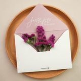  Thiệp cưới tone tím pastel nhẹ nhàng – Pastel Lilac Wedding Invitation Set ∞ TD-B0019 