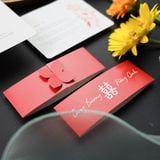  Thiệp Cưới Song Hỷ - Hạc Sắc Xuân Hồng ∞ TD-A0064 